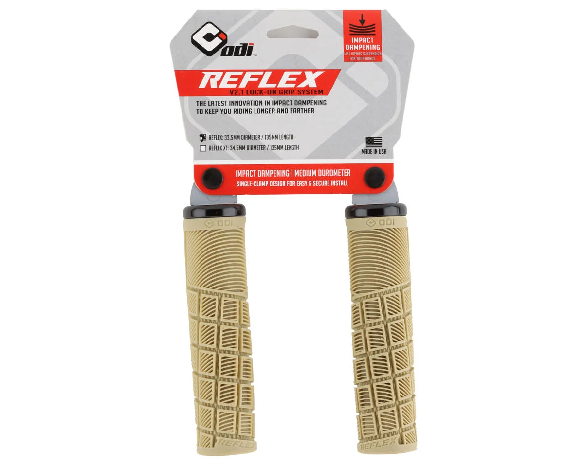 ODI Reflex MTB Grips (Brown) (Lock-On) (Regular) - view 2